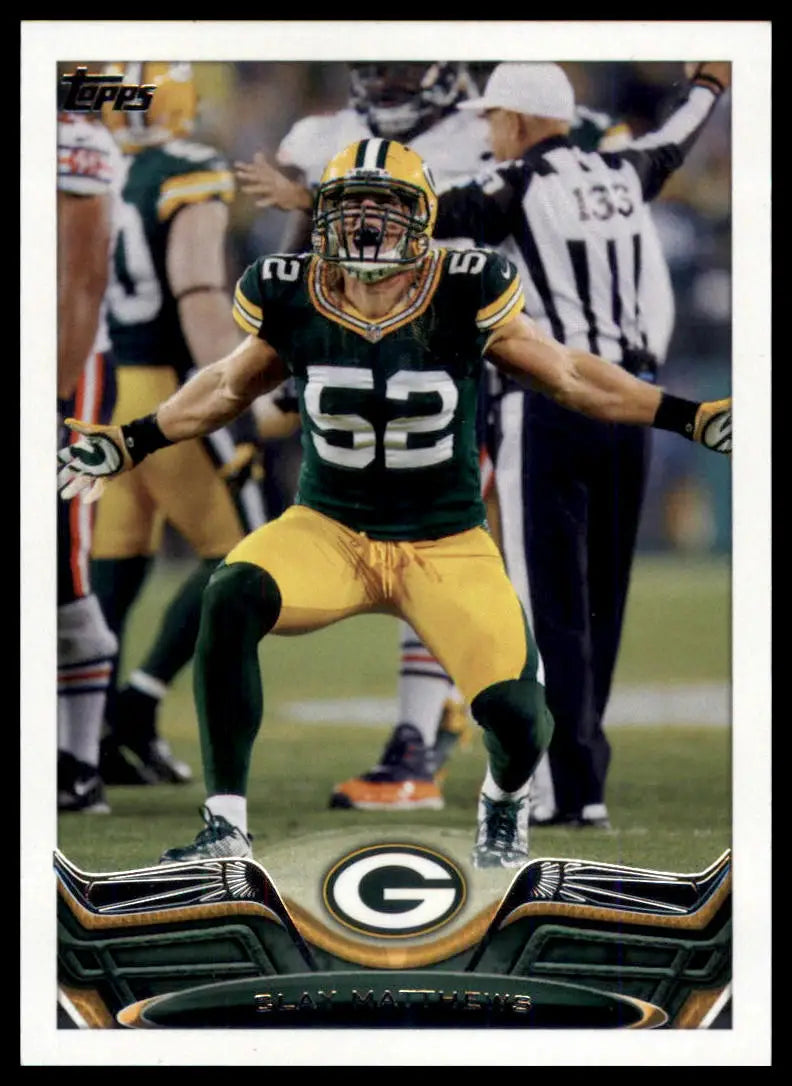 2013 Topps Clay Matthews 221 Green Bay Packers NM - Football Card Single