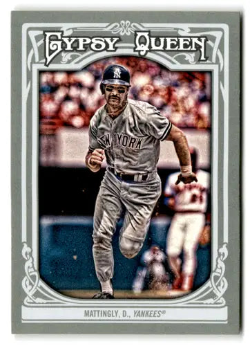 Original gloss Don Mattingly baseball card from Topps Gypsy Queen series