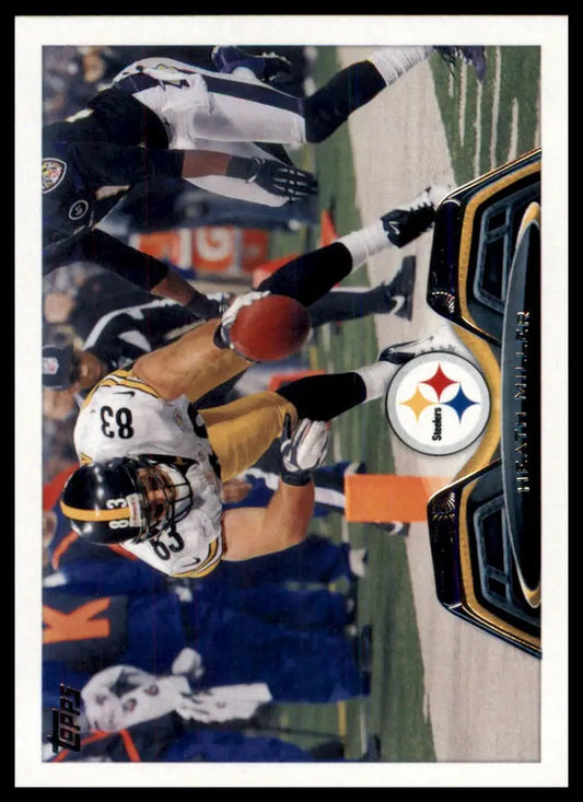 2013 Topps Heath Miller 12 Pittsburgh Steelers NM - Football Card Single