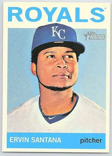 2013 Topps Heritage #176 Ervin Santana NM-MT Royals ID:73082 - Baseball Card Single