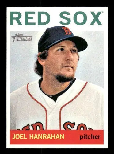 2013 Topps Heritage Joel Hanrahan baseball card with original gloss for Red Sox collection