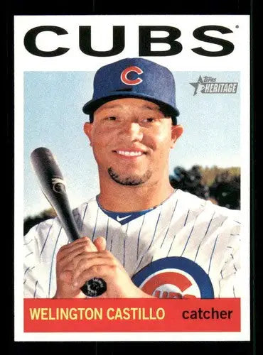 2013 Topps Heritage Welington Castillo baseball card with original gloss and Cubs ID 73171
