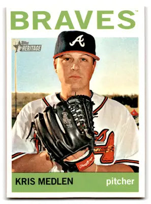 2013 Topps Heritage Kris Medlen #400 Atlanta Braves - Baseball Card Single