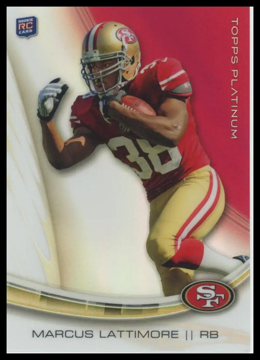 2013 Topps Platinum Marcus Lattimore RC 146 San Francisco 49ers NM - Football Card Single