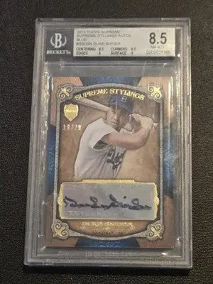 2013 Topps Supreme Duke Snider Supreme Stylings Autographs Blue BGS 8.5 #/20 - Baseball Card Single