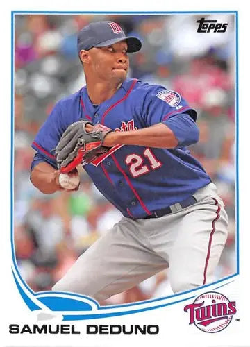 2013 Topps Update Samuel Deduno baseball card with original gloss Twins ID 71796