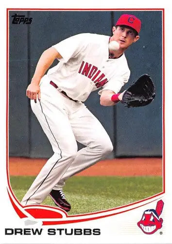 2013 Topps Update US115 Drew Stubbs Indians baseball card NM-MT front view