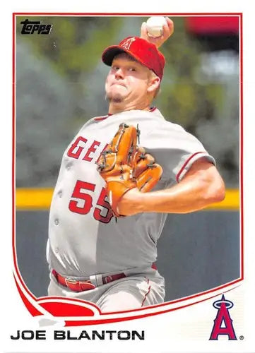 Original gloss 2013 Topps Update US118 Joe Blanton baseball card featuring Angels