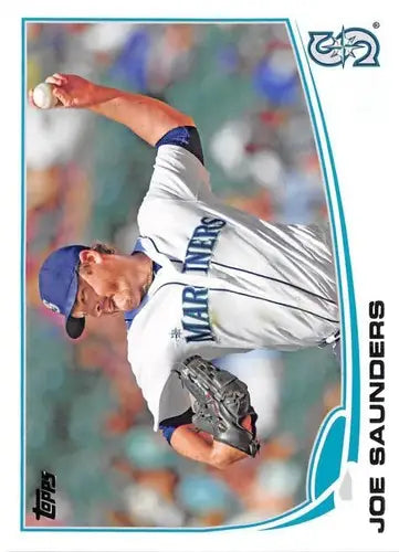 2013 Topps Update US14 Joe Saunders Mariners baseball card NM-MT USA73014