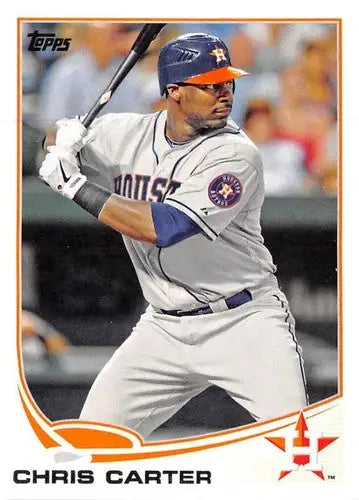 Original gloss of 2013 Topps Update US141 Chris Carter baseball card featuring Astros ID 71741