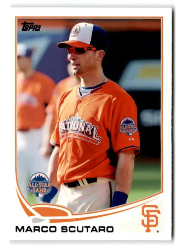 Original gloss 2013 Topps Update Marco Scutaro baseball card Giants ID 73039