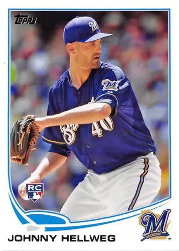 2013 Topps Update #US19 Johnny Hellweg NM-MT RC Rookie Brewers ID:72116 - Baseball Card Single