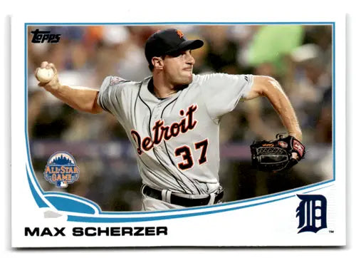 Original gloss 2013 Topps Update US193A Max Scherzer baseball card NM-MT Tigers