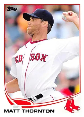 2013 Topps Update US207 Matt Thornton Red Sox baseball card with NM-MT condition