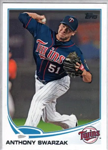 Baseball card of Anthony Swarzak from 2013 Topps Update US209 Twins ID 62133