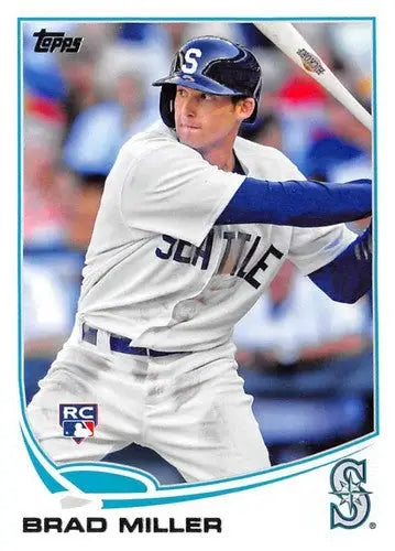 Original gloss 2013 Topps Update US224 Brad Miller Mariners rookie card