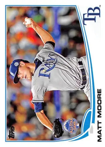 Baseball trading card featuring US228 Matt Moore from Topps Update series