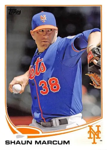 Original gloss 2013 Topps Update US236 Shaun Marcum Mets trading card image