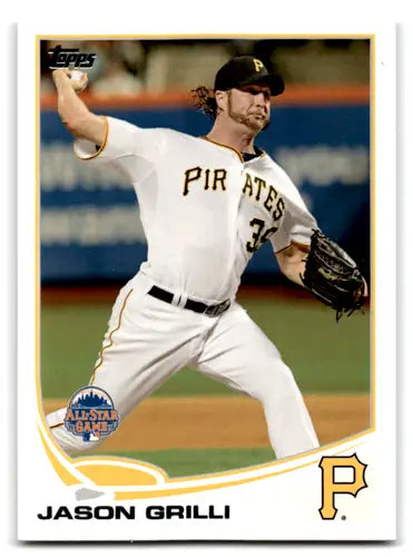 2013 Topps Update US248 Jason Grilli baseball card with original gloss Pirates NM-MT