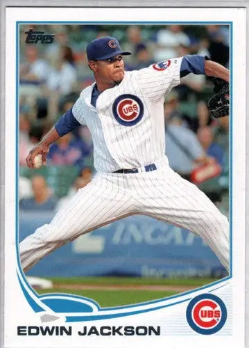 2013 Topps Update US270 Edwin Jackson Cubs baseball card NM-MT rare collectible