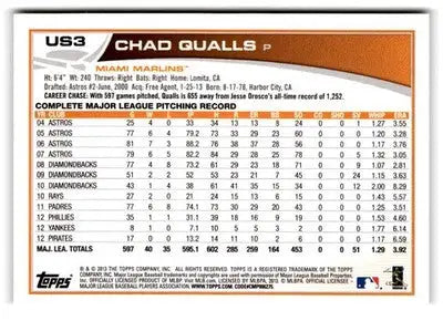 2013 Topps Update #US3 Chad Qualls - Baseball Card Single