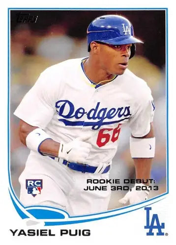 2013 Topps Update #US330 Yasiel Puig NM-MT RC Rookie Dodgers ID:81522 - Baseball Card Single