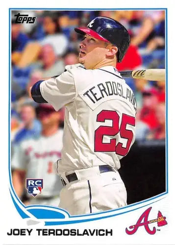 Original gloss 2013 Topps Update US45 Joey Terdoslavich rookie baseball card