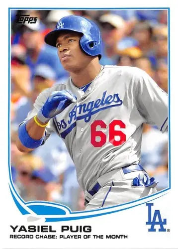 2013 Topps Update #US46 Yasiel Puig NM-MT Dodgers ID:81518 - Baseball Card Single