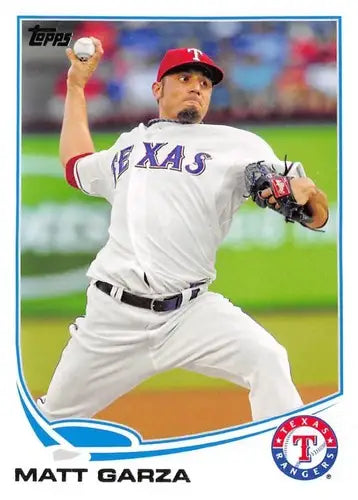 Original gloss baseball card of US47 Matt Garza from 2013 Topps Update series