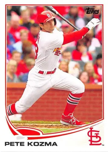 2013 Topps Update US55 Pete Kozma Cardinals baseball card in pristine NM-MT condition
