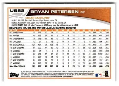 2013 Topps Update #US82 Bryan Petersen - Baseball Card Single