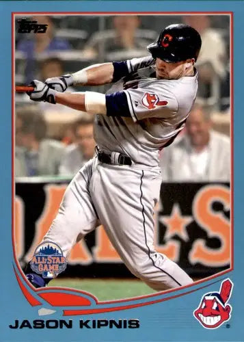Jason Kipnis baseball card with original gloss from 2013 Topps Update Blue Border