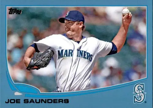 2013 Topps Update Wal-Mart Blue Border #US14 Joe Saunders NM-MT Mariner ID:62141 - Baseball Card Single