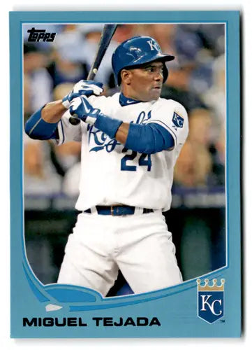 Miguel Tejada baseball card with original gloss from 2013 Topps Update Blue Border collection
