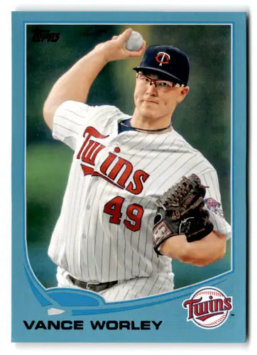 2013 Topps Update Wal-Mart Blue Border #US48 Vance Worley NM-MT Twins ID:73240 - Baseball Card Single