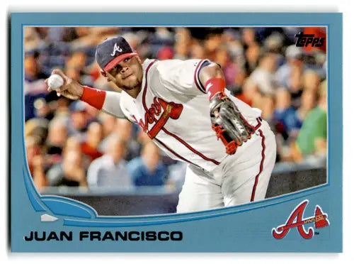 2013 Topps Wal-Mart Blue Border Juan Francisco baseball card with original gloss