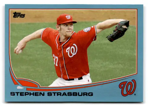 2013 Topps Wal-Mart Blue Border #500 Stephen Strasburg NM-MT Nationals ID:73067 - Baseball Card Single