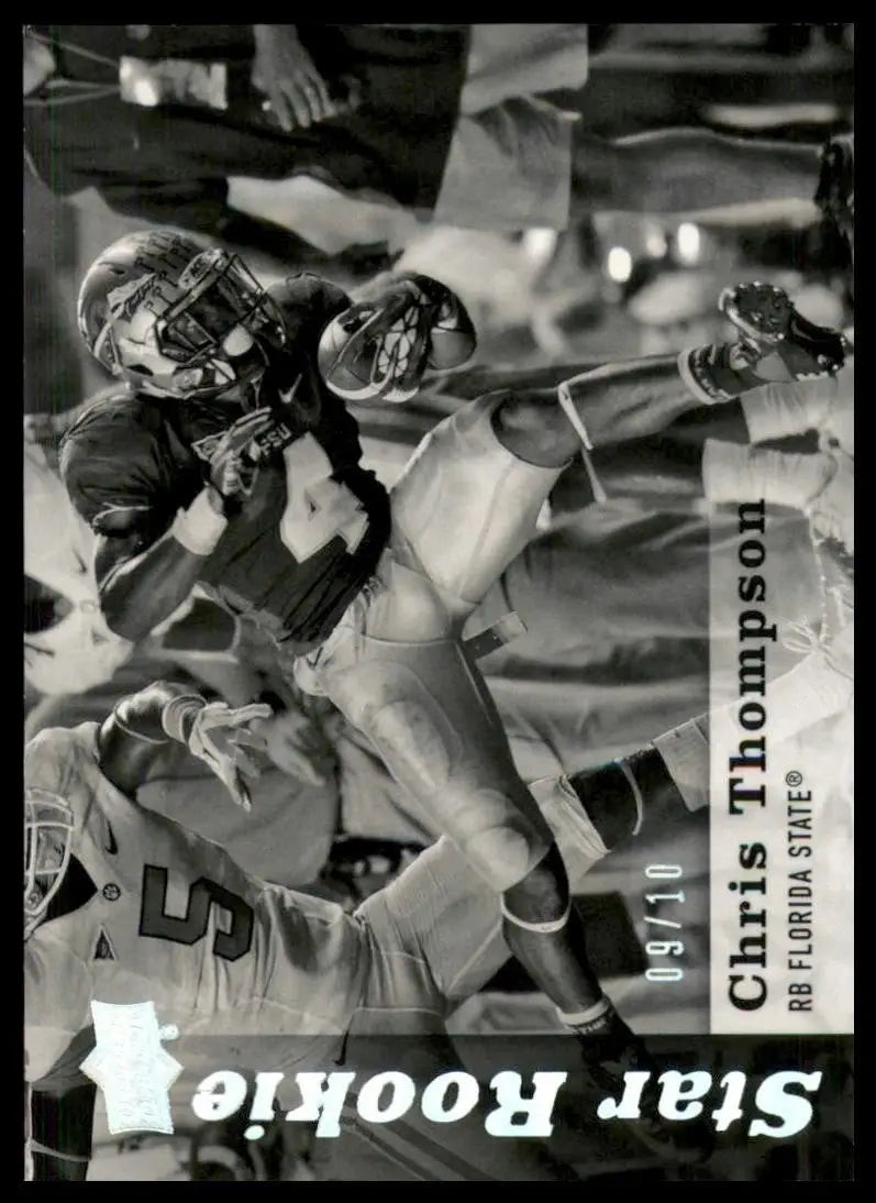 2013 Upper Deck - Star Rookie Chris Thompson #93 Black & White Glossy /10 (RC) - Football Card Single