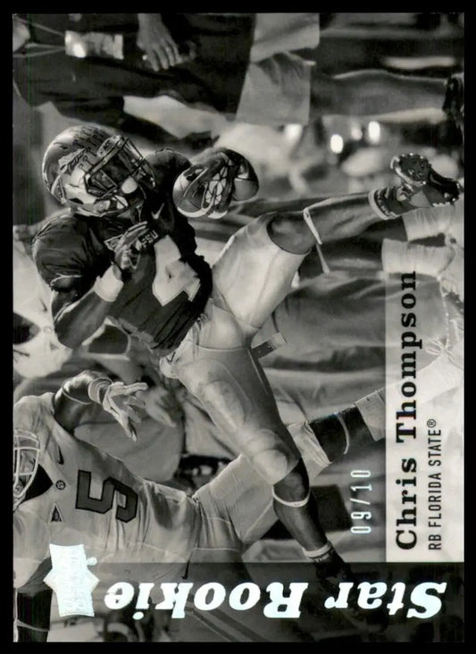 2013 Upper Deck - Star Rookie Chris Thompson #93 Black & White Glossy /10 (RC) - Football Card Single