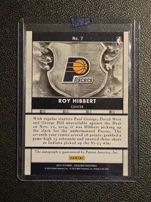 2014-15 Panini Excalibur #7 Roy Hibbert Majestic Marks - Basketball Card Single