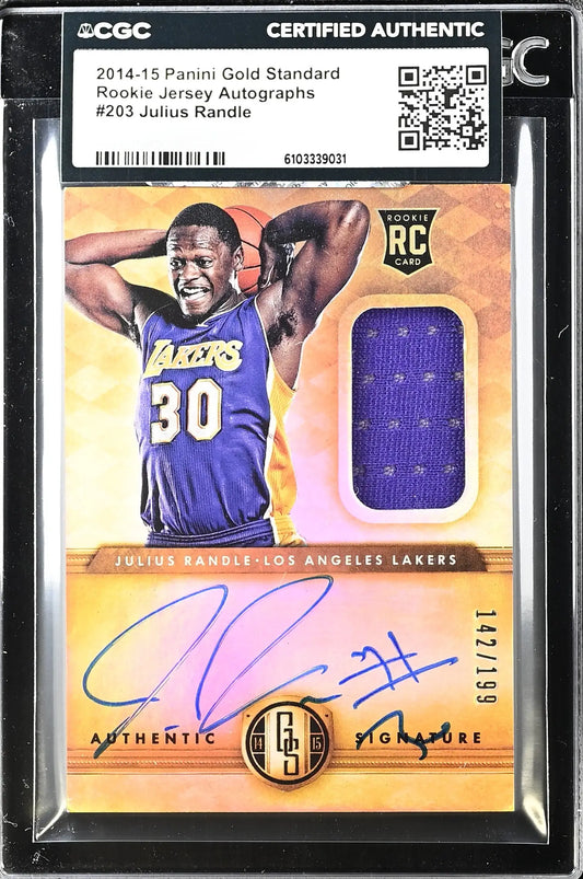 2014-15 Panini Gold Standard #203 Julius Randle CGC Authentic #/199 - Basketball Card Single