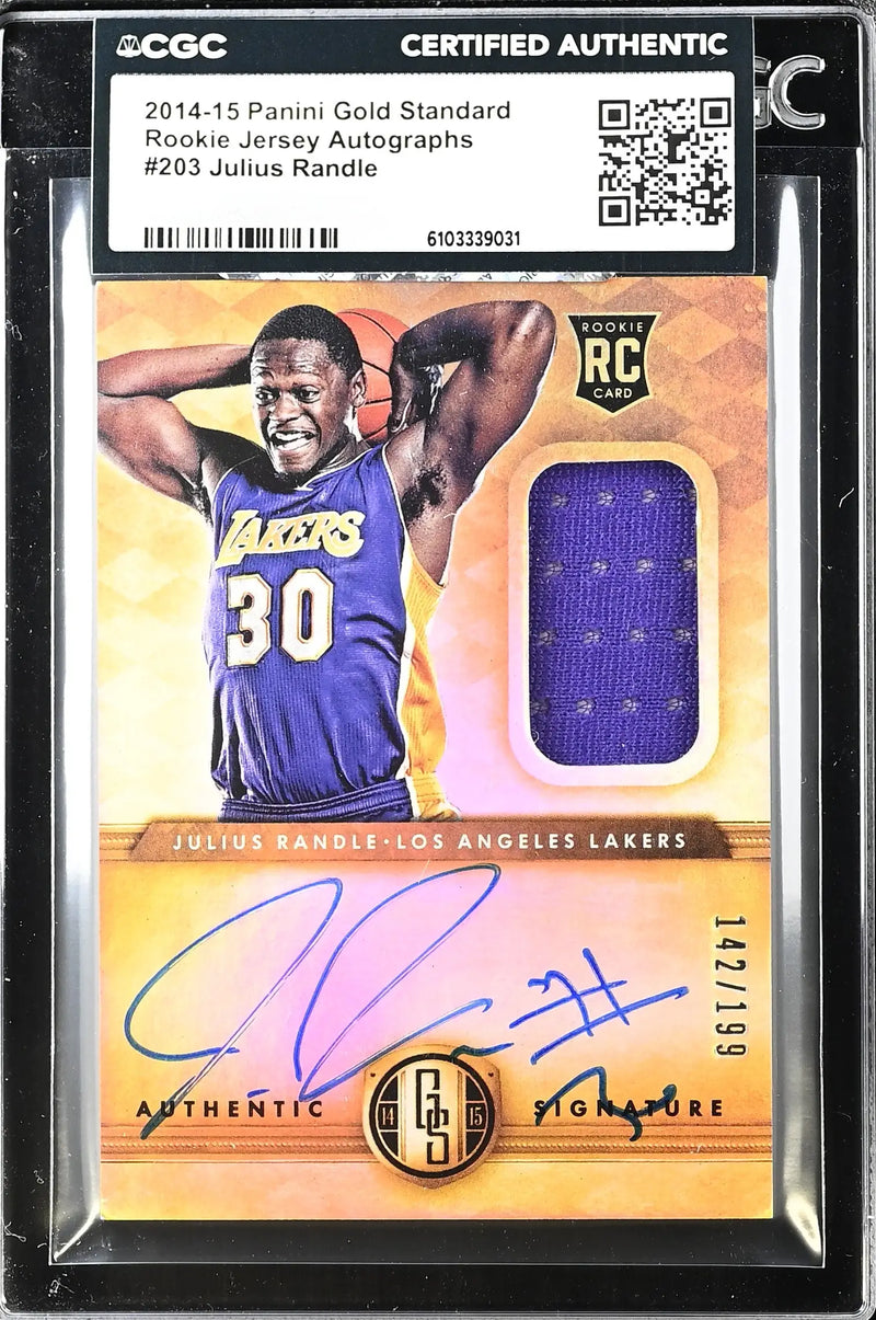 2014-15 Panini Gold Standard #203 Julius Randle CGC Authentic #/199 - Basketball Card Single
