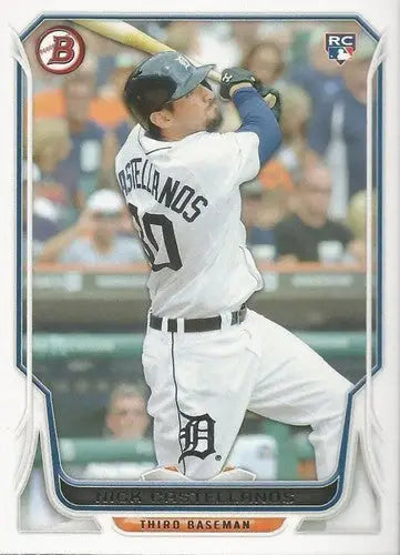 2014 Bowman Nick Castellanos rookie Tigers baseball card with original gloss NM-MT RC