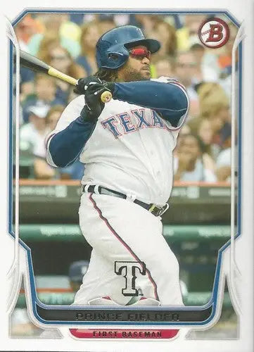 Prince Fielder baseball card with original gloss from 2014 Bowman NM-MT Rangers