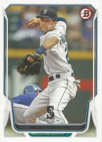 2014 Bowman Nick Franklin baseball card with original gloss NM-MT Mariners ID 71875