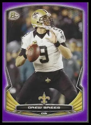 2014 Bowman #35 Drew Brees Veterans Purple