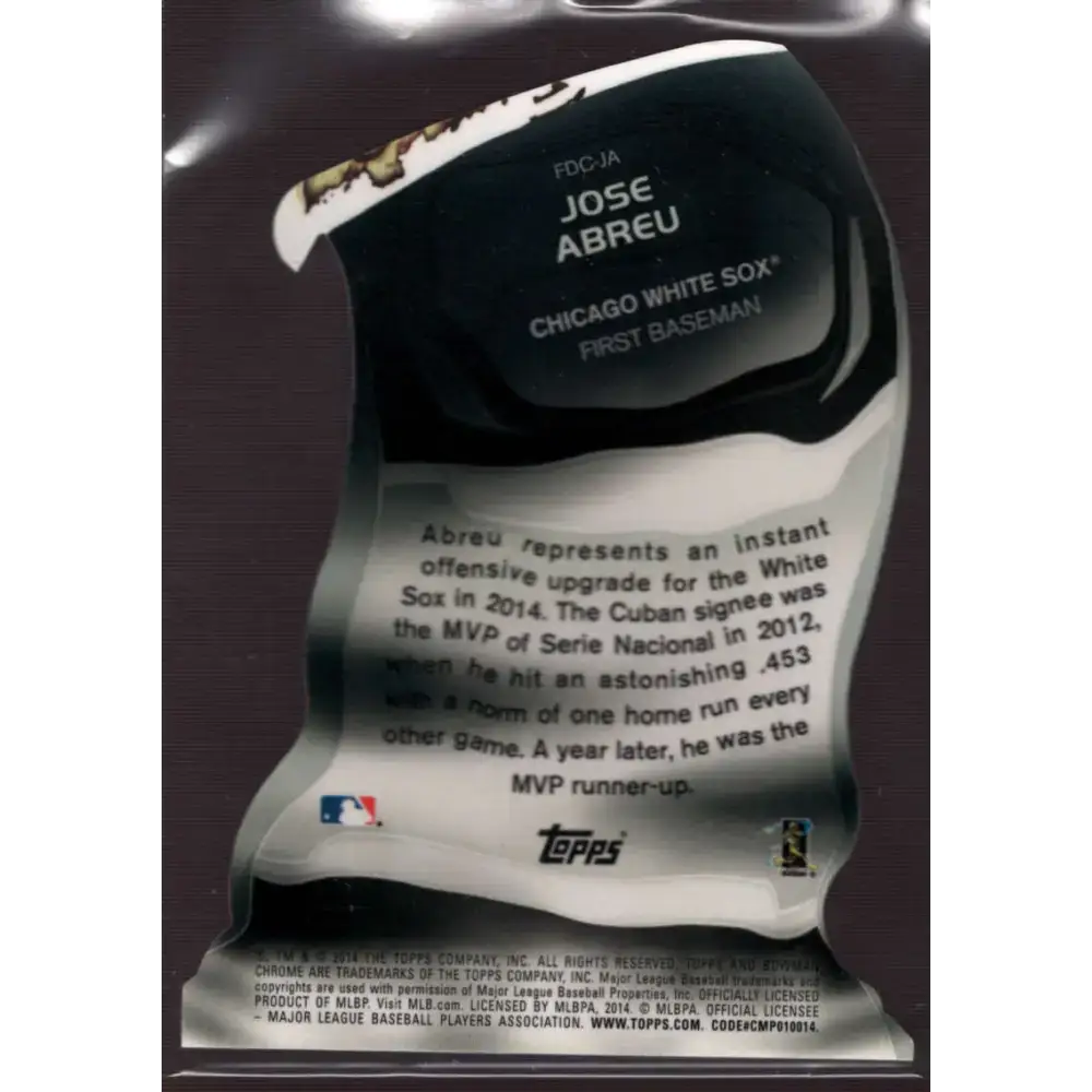 2014 Bowman Chrome Fire Die-Cut Refractors #FDC-JA Jose Abreu NM-MT Chicago White Sox Baseball Card - Baseball Card