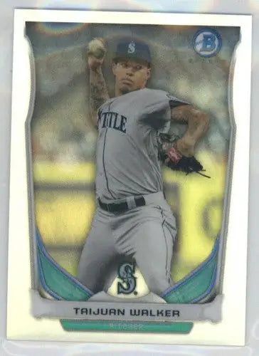 Taijuan Walker baseball card 2014 Bowman Chrome Refractor Mini Mariners chrome refractor