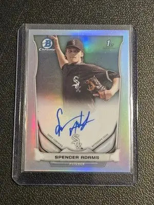 2014 Bowman Draft #BCA-SA Spencer Adams Chrome Draft Pick Autographs - Baseball Card Single