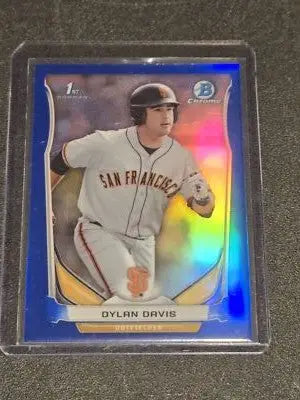 2014 Bowman Draft #CDP94 Dylan Davis Chrome Blue Refractors #/399 - Baseball Card Single